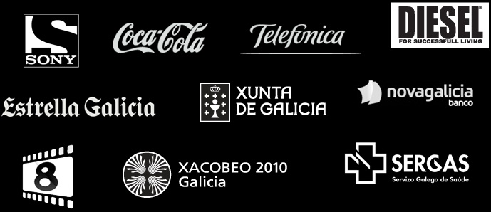 Sony Entertainment Television, Coca-Cola Company, Telefónica, Diesel, Estrella Galicia, Xunta de Galicia, Novagalicia Banco, 8Madrid TV, Xacobeo Galicia, Sergas